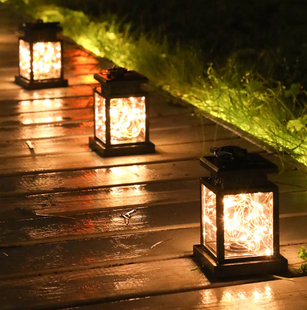 Solar Lantern Lights Waterproof Outdoor Hanging Lantern