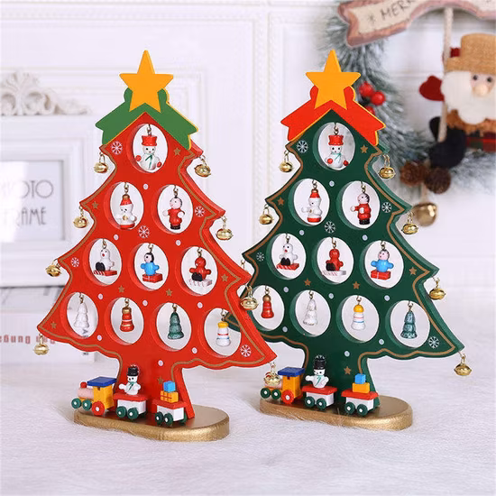 Suporte de vela de natal artesanato estrela de madeira árvores de natal nevando mesa de festa decoração tooper